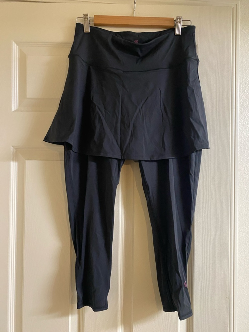 Any Age Active Black Athletic Top with Pink Logo